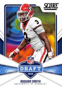 2018 score nfl draft #13 roquan smith georgia bulldogs football card