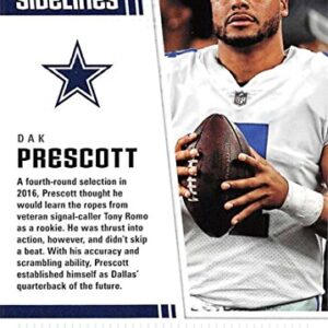 2018 Score Sidelines #5 Dak Prescott Dallas Cowboys Football Card