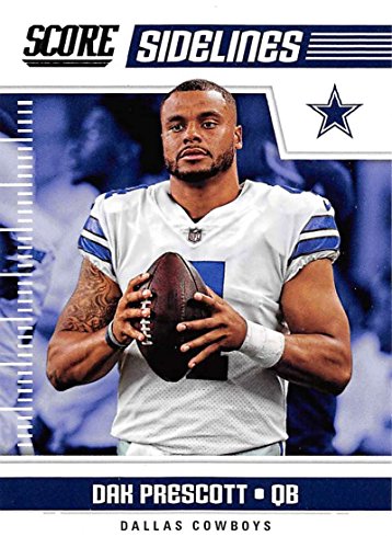 2018 Score Sidelines #5 Dak Prescott Dallas Cowboys Football Card