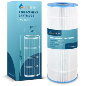 pureline pool replacement cartridge filter, 100 sq ft, pl0126, compatible with jandy cs100