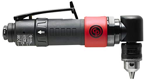 Chicago Pneumatic CP879C - Air Power Drill, Hand Drill, Power Tools & Home Improvement, 3/8 Inch (10 mm), Keyed Chuck, Angle Handle, 0.35 HP / 260 W, Stall Torque 3.2 ft. lbf / 4.4 NM - 2000 RPM