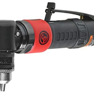 Chicago Pneumatic CP879C - Air Power Drill, Hand Drill, Power Tools & Home Improvement, 3/8 Inch (10 mm), Keyed Chuck, Angle Handle, 0.35 HP / 260 W, Stall Torque 3.2 ft. lbf / 4.4 NM - 2000 RPM