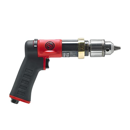 Chicago Pneumatic CP9789C - Air Power Drill, Hand Drill, Power Tools & Home Improvement, 1/2 Inch (13 mm), Keyed Chuck, Pistol Handle, 0.47 HP / 350 W, Stall Torque 10.3 ft. lbf / 14 NM - 840 RPM