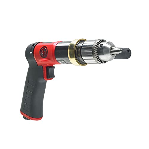 Chicago Pneumatic CP9789C - Air Power Drill, Hand Drill, Power Tools & Home Improvement, 1/2 Inch (13 mm), Keyed Chuck, Pistol Handle, 0.47 HP / 350 W, Stall Torque 10.3 ft. lbf / 14 NM - 840 RPM