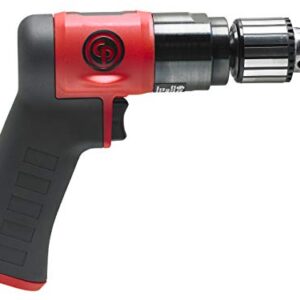 Chicago Pneumatic CP9285C - Air Power Drill, Hand Drill, Power Tools & Home Improvement, 3/8 Inch (10 mm), Keyed Chuck, Pistol Handle, 0.62 HP / 460 W, Stall Torque 4.1 ft. lbf / 5.5 NM - 3000 RPM