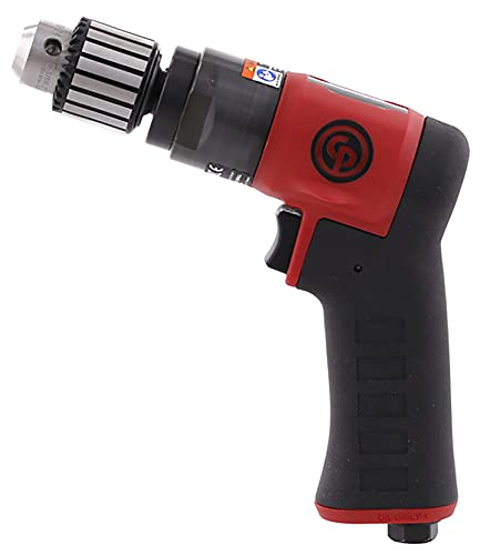 Chicago Pneumatic CP9285C - Air Power Drill, Hand Drill, Power Tools & Home Improvement, 3/8 Inch (10 mm), Keyed Chuck, Pistol Handle, 0.62 HP / 460 W, Stall Torque 4.1 ft. lbf / 5.5 NM - 3000 RPM