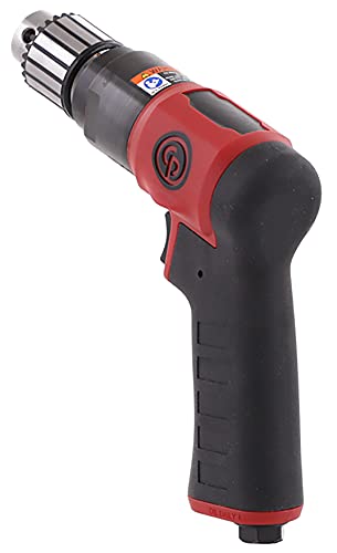 Chicago Pneumatic CP9285C - Air Power Drill, Hand Drill, Power Tools & Home Improvement, 3/8 Inch (10 mm), Keyed Chuck, Pistol Handle, 0.62 HP / 460 W, Stall Torque 4.1 ft. lbf / 5.5 NM - 3000 RPM