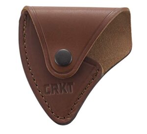 crkt t-hawk leather sheath mask for use with woods chogan, kangee & nobo tomahawks d2730-1