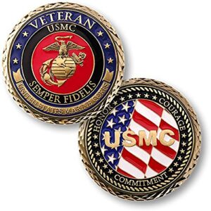 u.s. marine corps veteran semper fidelis challenge coin