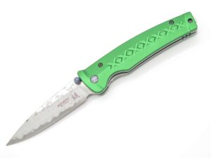 mcusta seki japan mc163d green japanese bushi sword vg-10 damascus folding knife