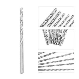 8PCS 200mm Straight Shank Twist Drill Set Lengthened High Speed Steel Twist Drill Set Tool 4-10mm, Used for Wood Plastic and Aluminum