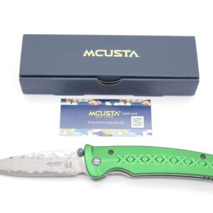 Mcusta Seki Japan MC163D Green Japanese Bushi Sword VG-10 Damascus Folding Knife