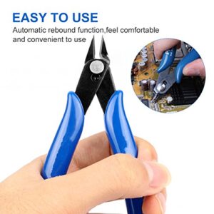 KAHIOE 5Pcs/PACK 170 Flush Cutter Internal Spring Cutting Pliers Small wire cutters