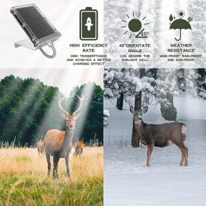 Highwild 6-Volt Solar Panel Charger for 6V Feeder Battery - Deer Feeder Outdoor Waterproof Solar Charger with Mounting Hardware