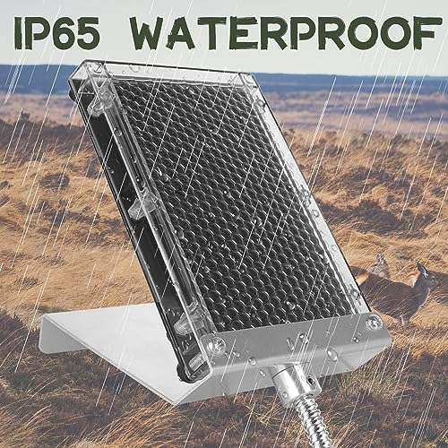 Highwild 6-Volt Solar Panel Charger for 6V Feeder Battery - Deer Feeder Outdoor Waterproof Solar Charger with Mounting Hardware