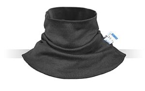 bsv welding neck protection - cut, scratch & heat resistant neck protector/gaiter, 100% made with dupont™ kevlar® - protection for men & women (large, black)