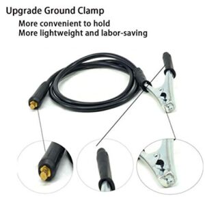 TOSENBA Welding Ground Clamp Earth and Cable Grounding Clip Fit Plasma Cutter Machine and Tig / Stick / MMA / MIG Welding Machine 10Feet 16mm² Connector DKJ10-25 Copper Grip Clip Clamp (3m，10feet)