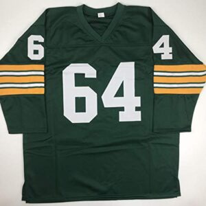 Autographed/Signed Jerry Kramer HOF 2018 Green Bay Green Football Jersey JSA COA