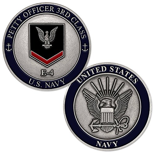 U.S. Navy Petty Officer Third Class E-4 Challenge Coin