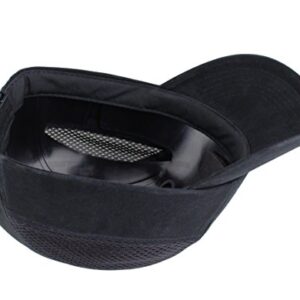 TITUS Lightweight Safety Bump Cap - Baseball Style Protective Hat (Black Vented)