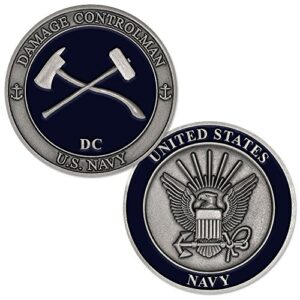 u.s. navy damage controlman (dc) challenge coin