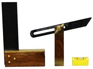 toolusa mini carpenter's tool set | includes 4-1/2" bevel, 1" level & 4" carpenter square | perfect for miniature & detailed tasks | lightweight & precision-crafted