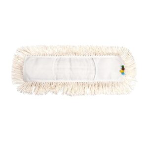 ycute commercial strength cotton dust mop refill, thick tufted replacement head for home & commercial use, fits standard size mop frame, perfect for hardwood, laminate, concrete (35")