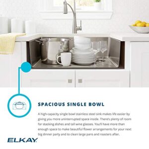 Elkay Crosstown 16 Gauge Stainless Steel 16" x 18-1/2" x 10", Single Bowl Undermount Sink Kit , Polished Satin - EFU131610TC