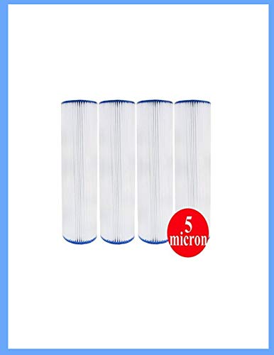 CFS – 4 Pack Sediment Water Filter Cartridges Compatible with American Plumber W20CLA Models – Removes Bad Taste and Odor – Whole House Replacement Filter Cartridge – 5 Micron