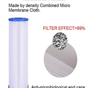 CFS – 4 Pack Sediment Water Filter Cartridges Compatible with American Plumber W20CLA Models – Removes Bad Taste and Odor – Whole House Replacement Filter Cartridge – 5 Micron