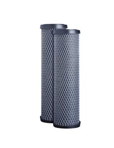 cfs compatible with wfpfc8002, wfpfc9001, fxwtc, scwh-5, whef-whwc, whcf-whwc, cto10, t01, c1 carbon filter cartridge, 9-3/4" x 2-1/2", 5 micron (pack of 2)