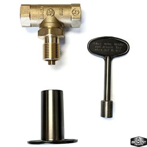 Midwest Hearth Fire Pit Gas Valve Kit - 1/2" NPT (Pewter)