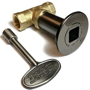 midwest hearth fire pit gas valve kit - 1/2" npt (pewter)