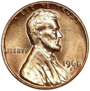 1968 d lincoln wheat penny seller brilliant uncirculated