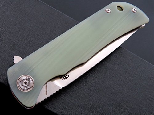 Eafengrow CH3001-G10 Folding Knives D2 Steel Blade G10 Material Handle Outdoor Camping Knife Hunting Survival Hand EDC Tools (Jade)