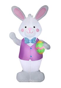 7ft easter inflatable bunny with egg