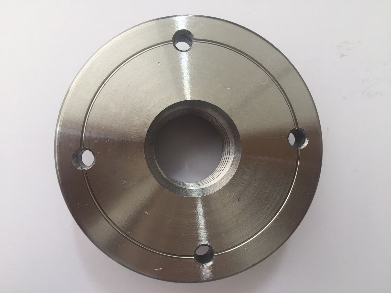 Steel Face Plate 1"-8 Threaded for Wood Lathe Turning (3")