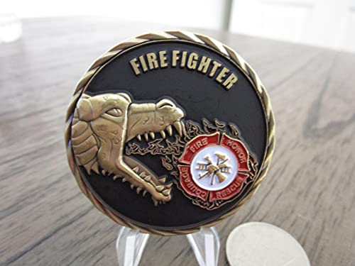 Firefighter Fireman First Responder First in Last Out 911 Skull Challenge Coin