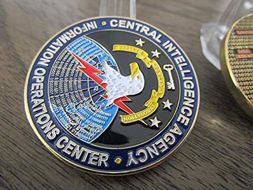 Central Intelligence Agency Information Operations Center IOC CIA Cyber Security Spy vs Spy Challenge Coin