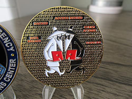 Central Intelligence Agency Information Operations Center IOC CIA Cyber Security Spy vs Spy Challenge Coin