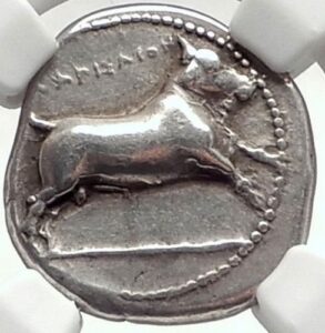 gr 380-350 bc ancient greece antique silver greek coin ar drachm choice very fine ngc