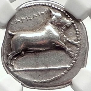 GR 380-350 BC Ancient Greece Antique Silver Greek Coin AR Drachm Choice Very Fine NGC