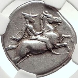 GR 380-350 BC Ancient Greece Antique Silver Greek Coin AR Drachm Choice Very Fine NGC