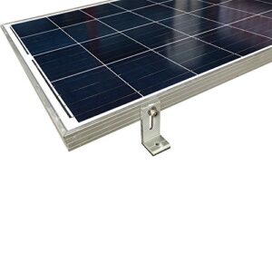 Smarkey Solar Panel Mounting L Bracket 4 Units for RV Boat Off Grid Roof, Support 10w/20w/50w/80w/100W Solar Panel
