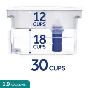 PUR PLUS Large Filtered Water Dispenser, 30 Cup – Includes 1 PUR PLUS Water Pitcher Filter, 1 Count (Pack of 1)