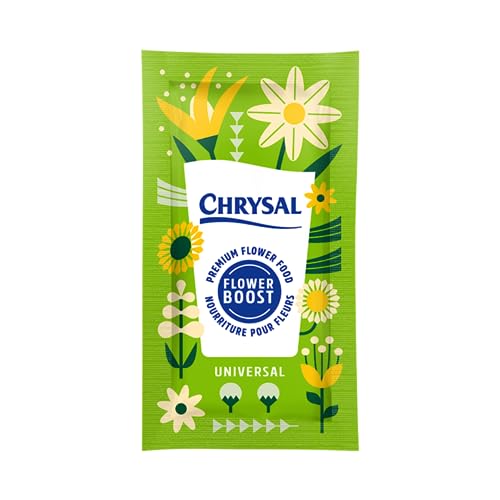 Chrysal Clear Flower Food Packets – Single Packet – Flower Arrangements & Bouquets – Floral Supplies for Fresh Flowers – Fresh Flower Arrangements Supplies – Ideal Florist Supplies- 100 Ct-10g/1 liter