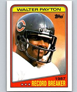 1988 topps #5 walter payton rb most rushing touchdowns: career