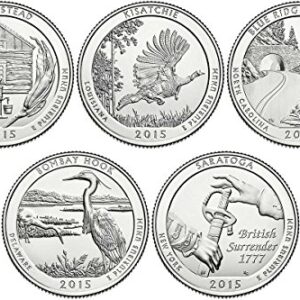 2015 P, D BU National Parks Quarters - 10 coin Set Uncirculated