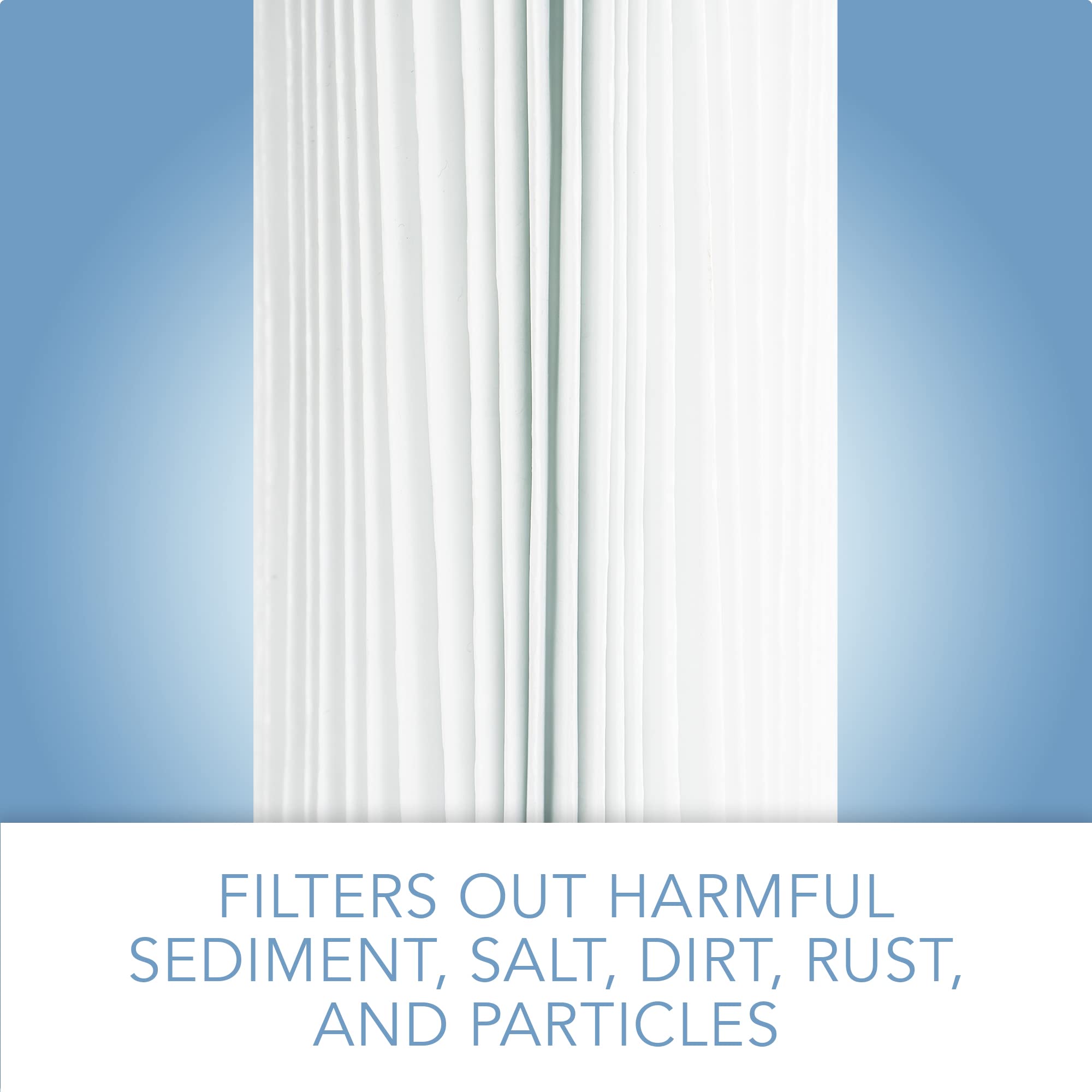 CFS COMPLETE FILTRATION SERVICES EST.2006 Compatible for HDX HDX4PF4 Pleated High Flow Whole House Water Filter: Reduces Sediment - 30 Micron Water Filters 2 Pack