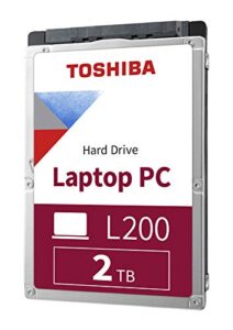 toshiba hdwl120xzsta l200 2tb laptop pc internal hard drive 5400 rpm sata 6gb/s 128 mb cache 2.5" 9.5mm height - 2000 internal bare/oem drive